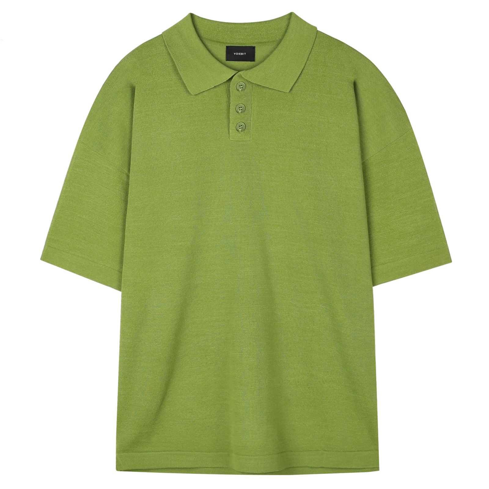V157 summer cotton collar knit (light green)