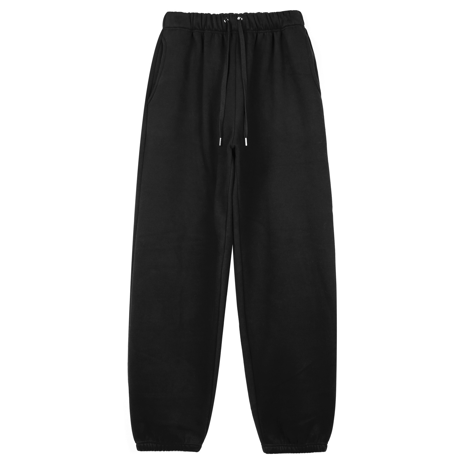 V173 loose fit brushed jogger pants (black)